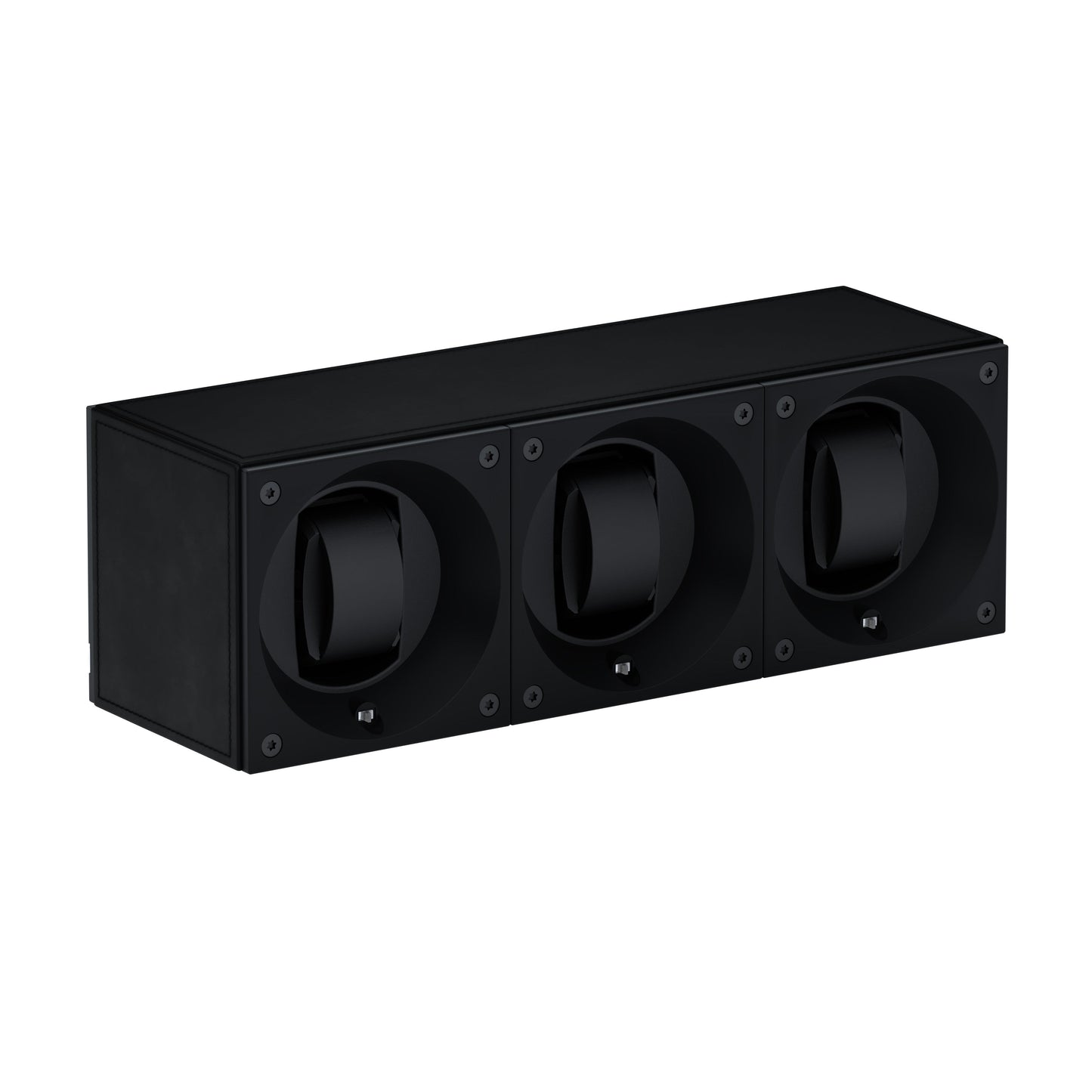 Automatic watch winder: Masterbox 3 watches Black Leather