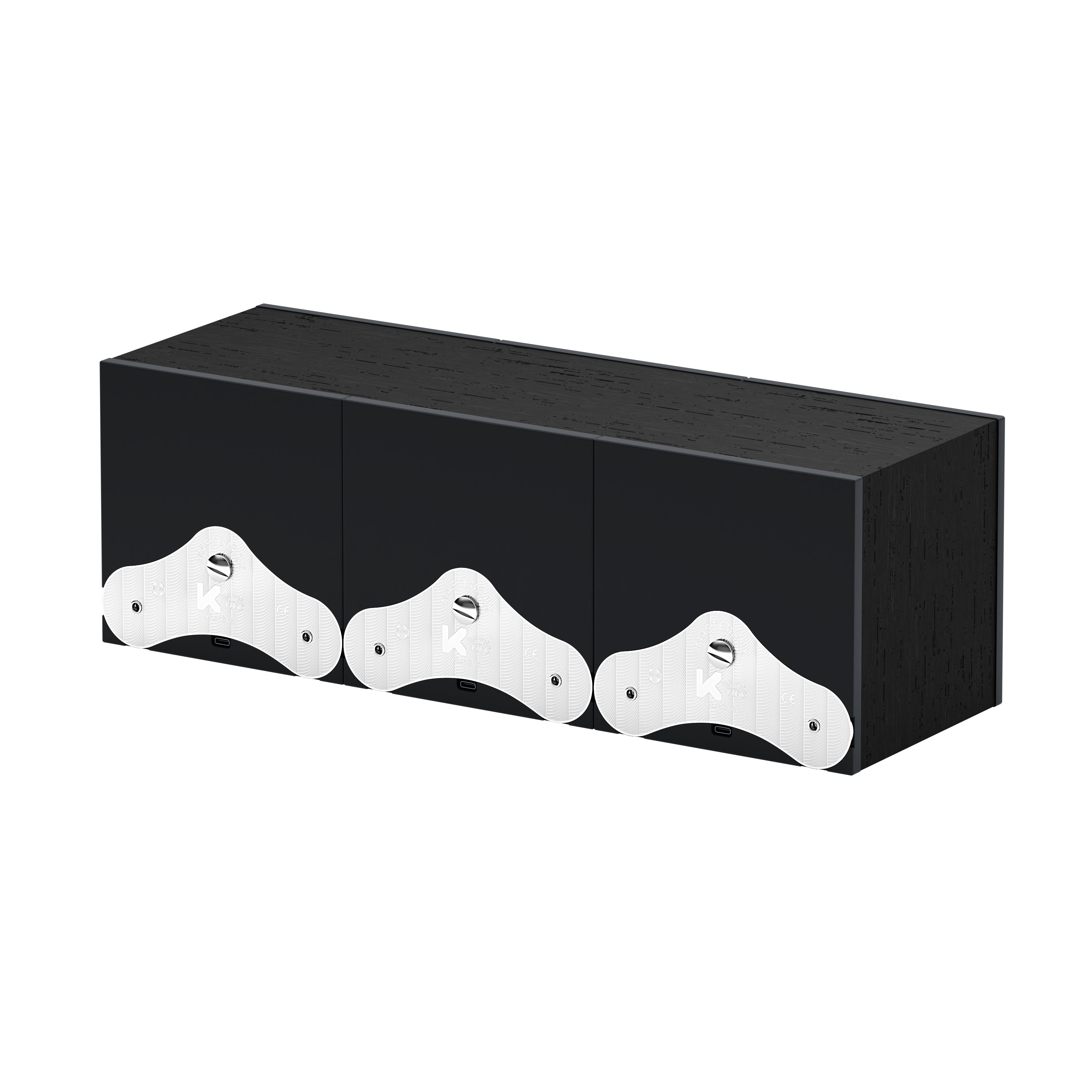 SwissKubik: Masterbox automatic watch winder in Wenge Wood, Black, for 3 watches