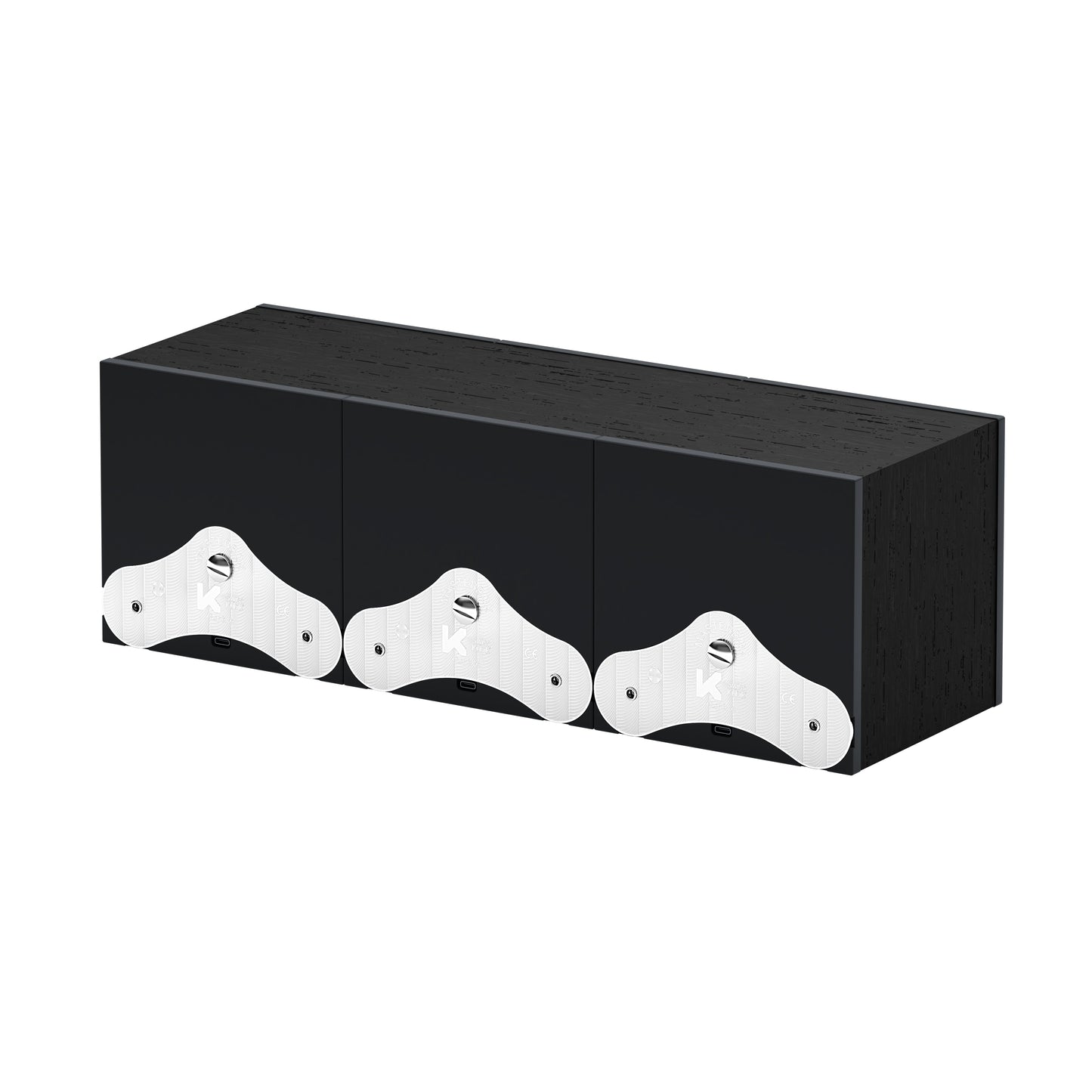 SwissKubik: Masterbox automatic watch winder in Wenge Wood, Black, for 3 watches
