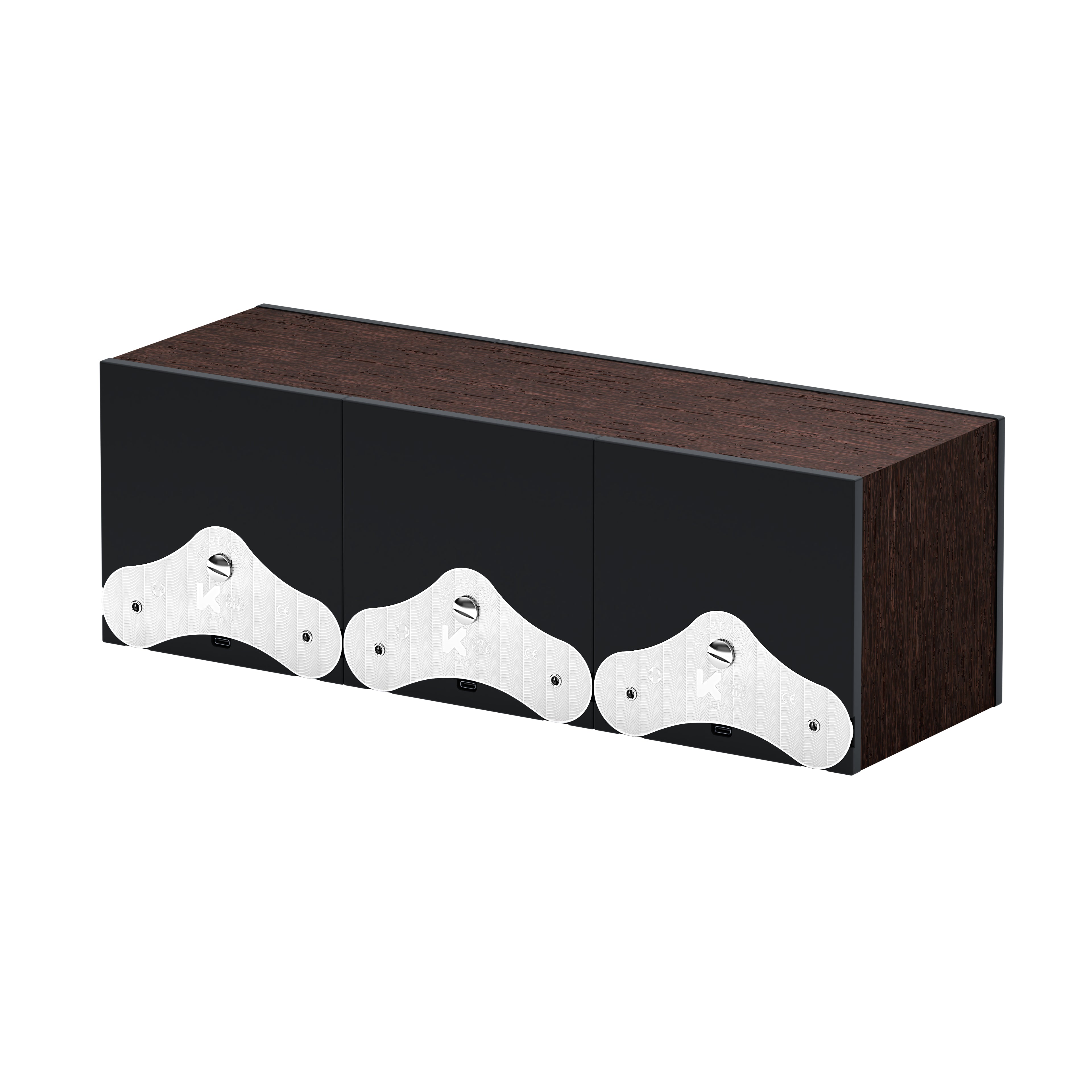 SwissKubik: Masterbox automatic watch winder in natural wenge wood for 3 watches