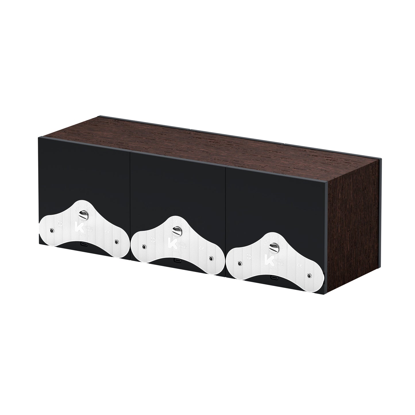 SwissKubik: Masterbox automatic watch winder in natural wenge wood for 3 watches