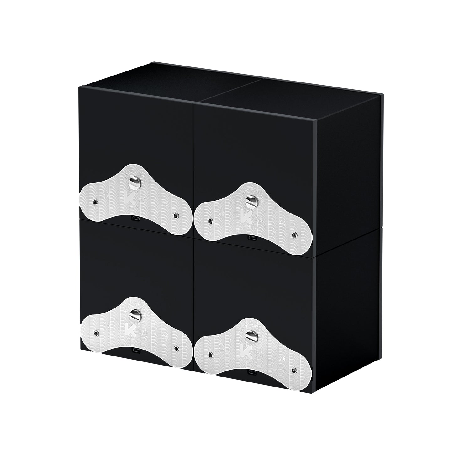 SwissKubik: Masterbox Aluminum Black automatic watch winder for 4 watches