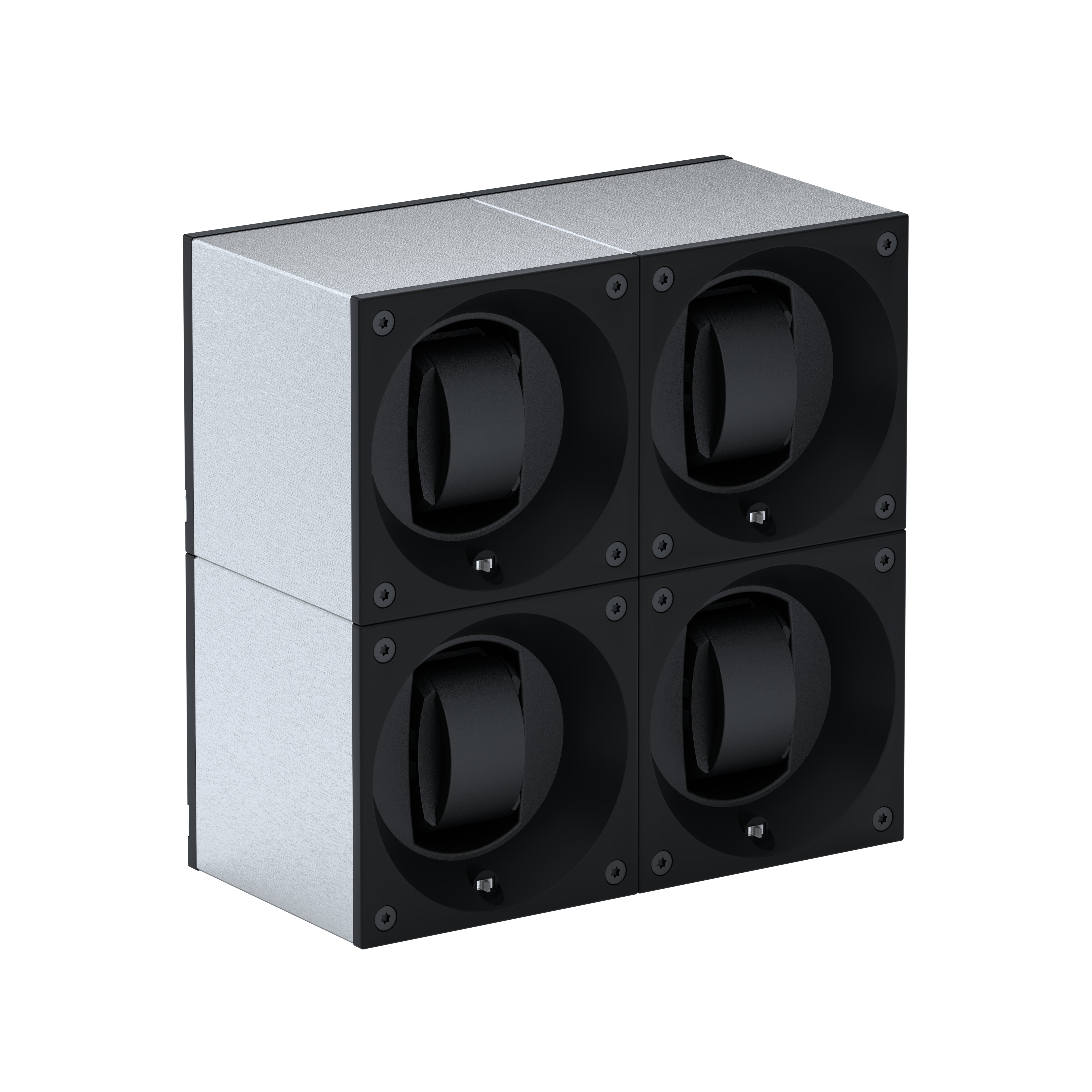 Automatic watch winder: Masterbox 4 watches Brushed Aluminum