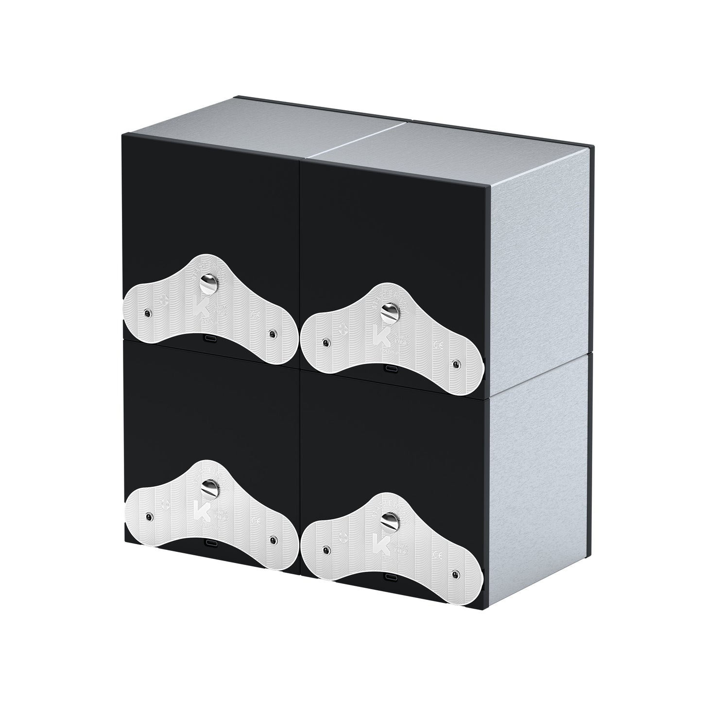 SwissKubik: Masterbox Brushed Aluminum Automatic Watch Winder for 4 Watches