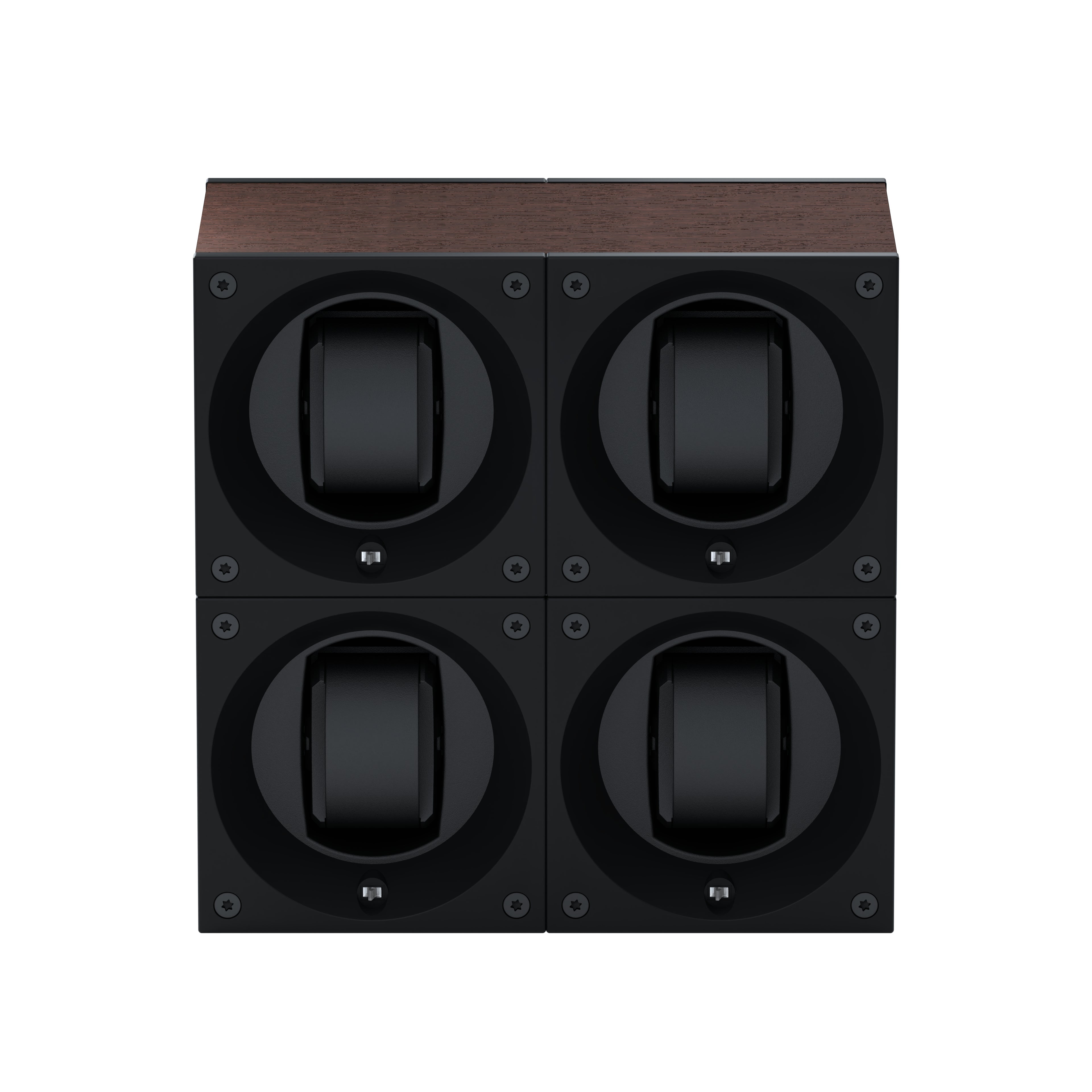Masterbox 4 watches Natural Wenge Wood: rotating case for automatic watches
