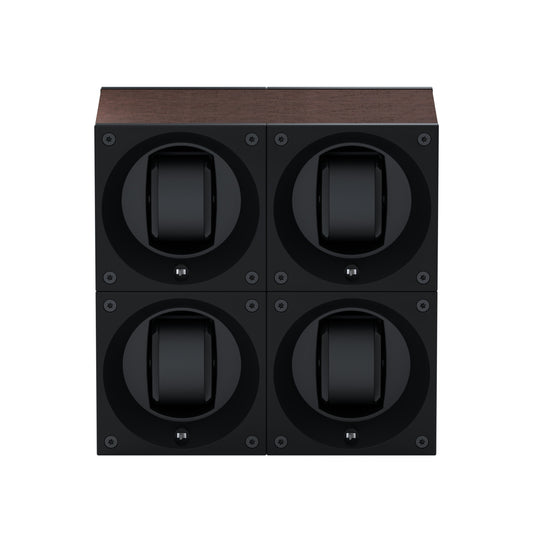 Masterbox 4 watches Natural Wenge Wood: rotating case for automatic watches