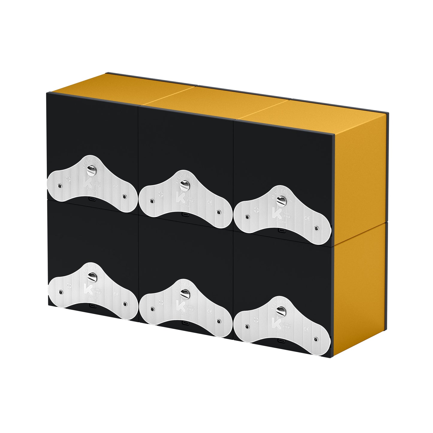 SwissKubik: Masterbox Aluminum Gold automatic watch winder for 6 watches