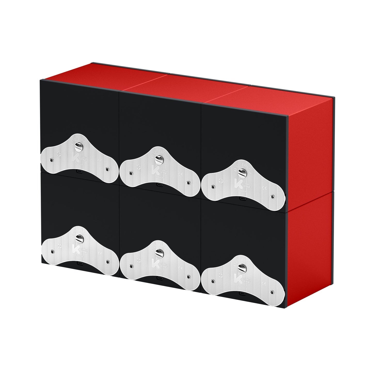 SwissKubik: Masterbox Aluminum Red automatic watch winder for 6 watches