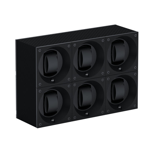 Automatic watch winder: Masterbox 6 watches Carbon Black