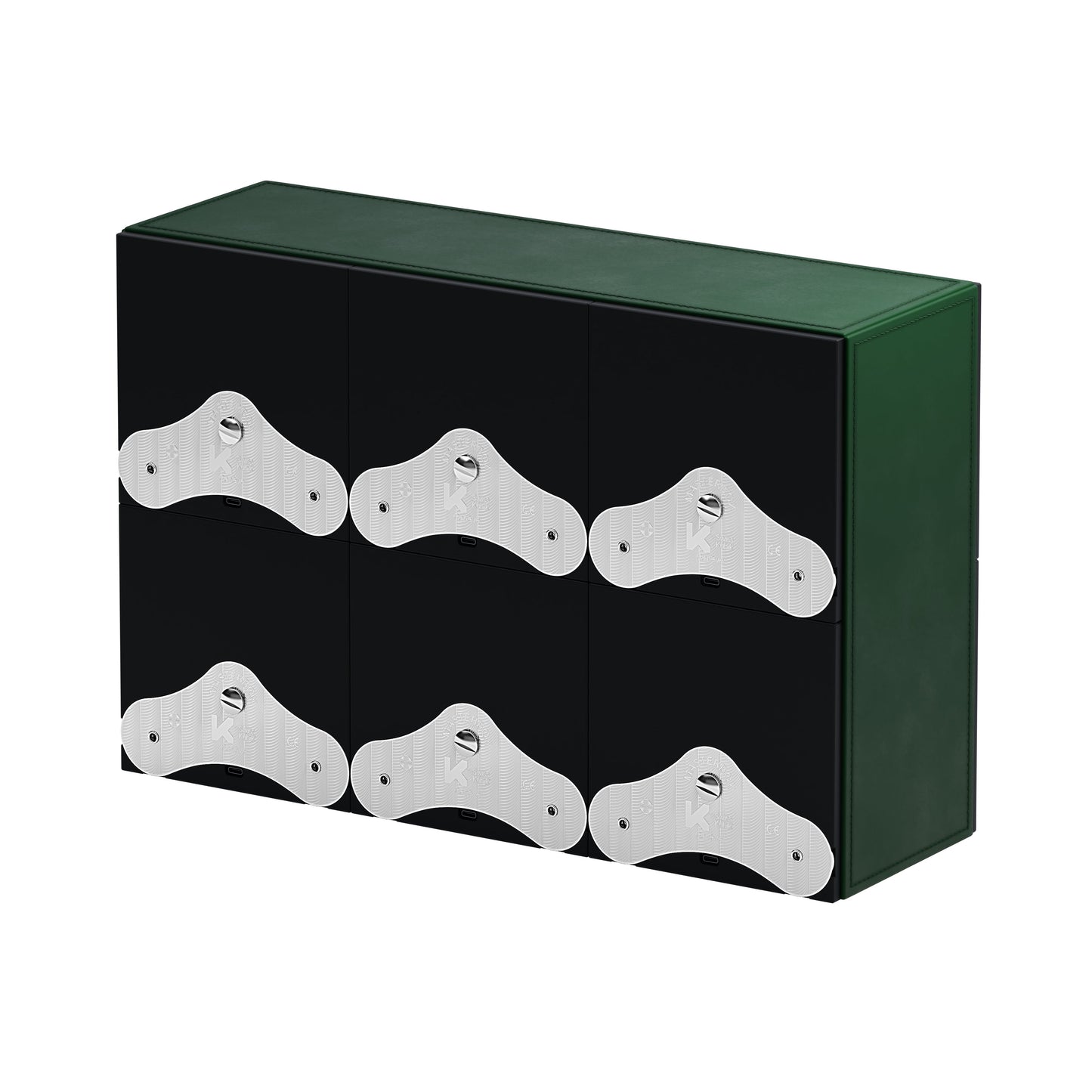 SwissKubik: Masterbox automatic watch winder Green Leather 6 watches