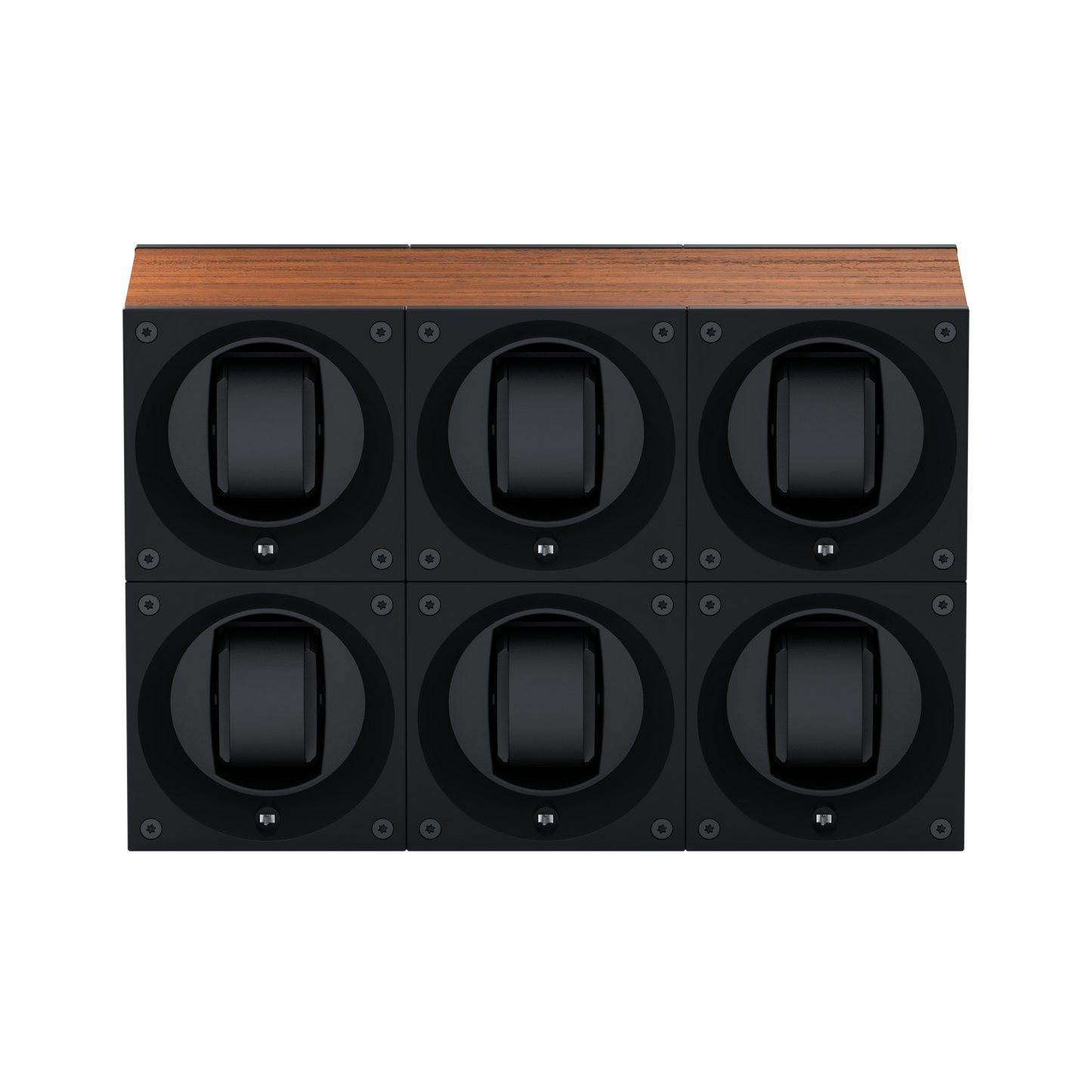Masterbox 6 Oak Wood Watches: rotating case for automatic watches