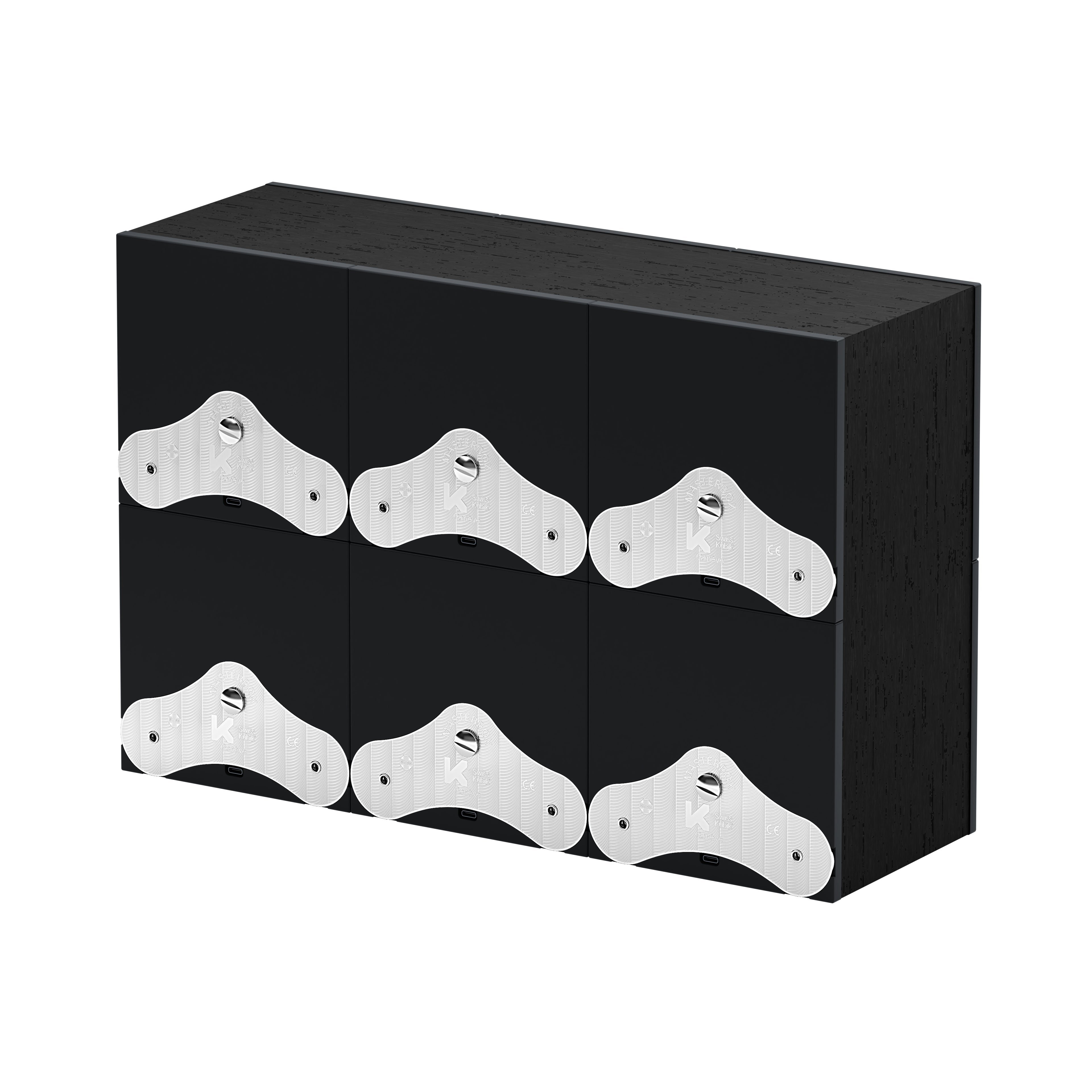 SwissKubik: Masterbox automatic watch winder in Wenge Black Wood for 6 watches