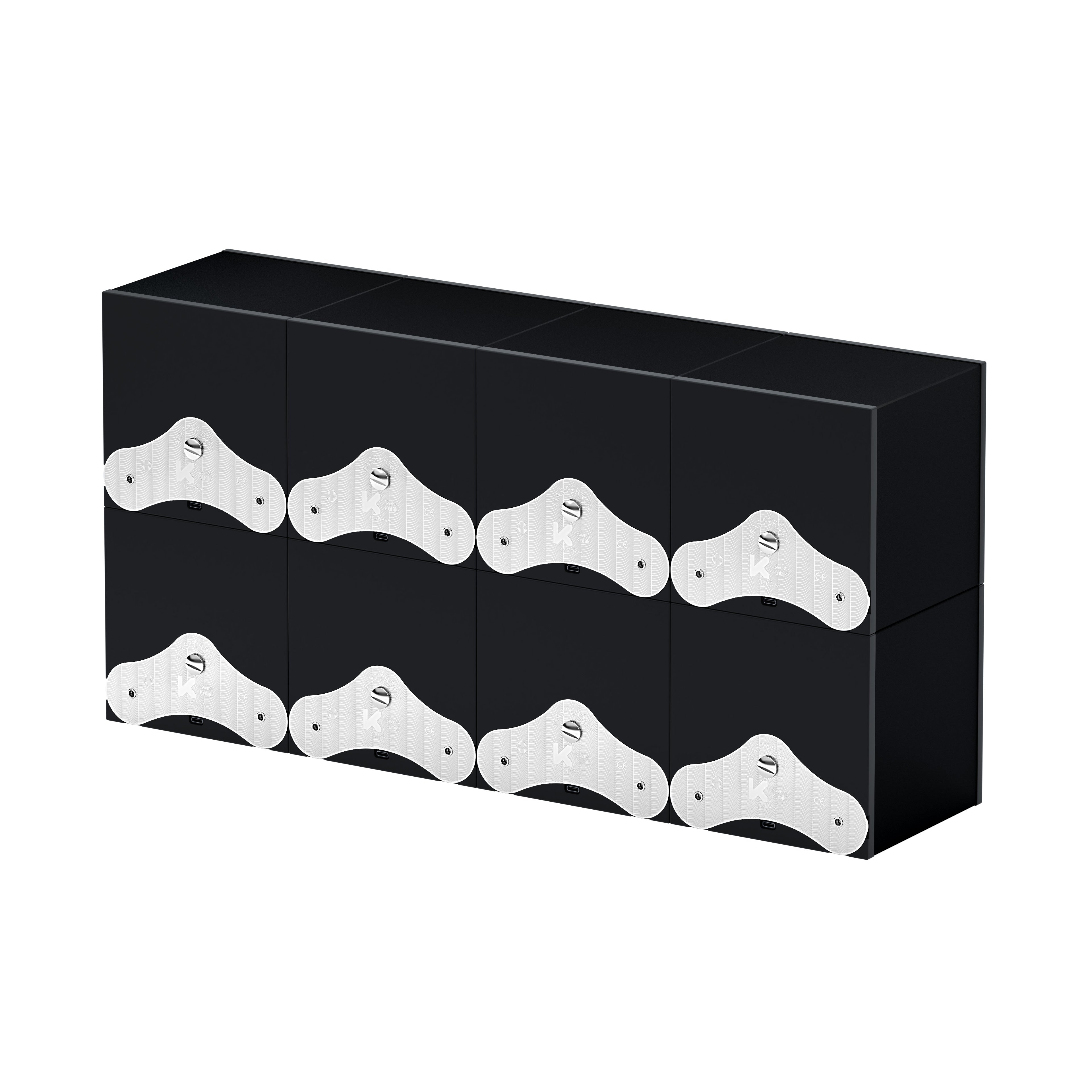 SwissKubik: Masterbox Aluminum Black automatic watch winder for 8 watches