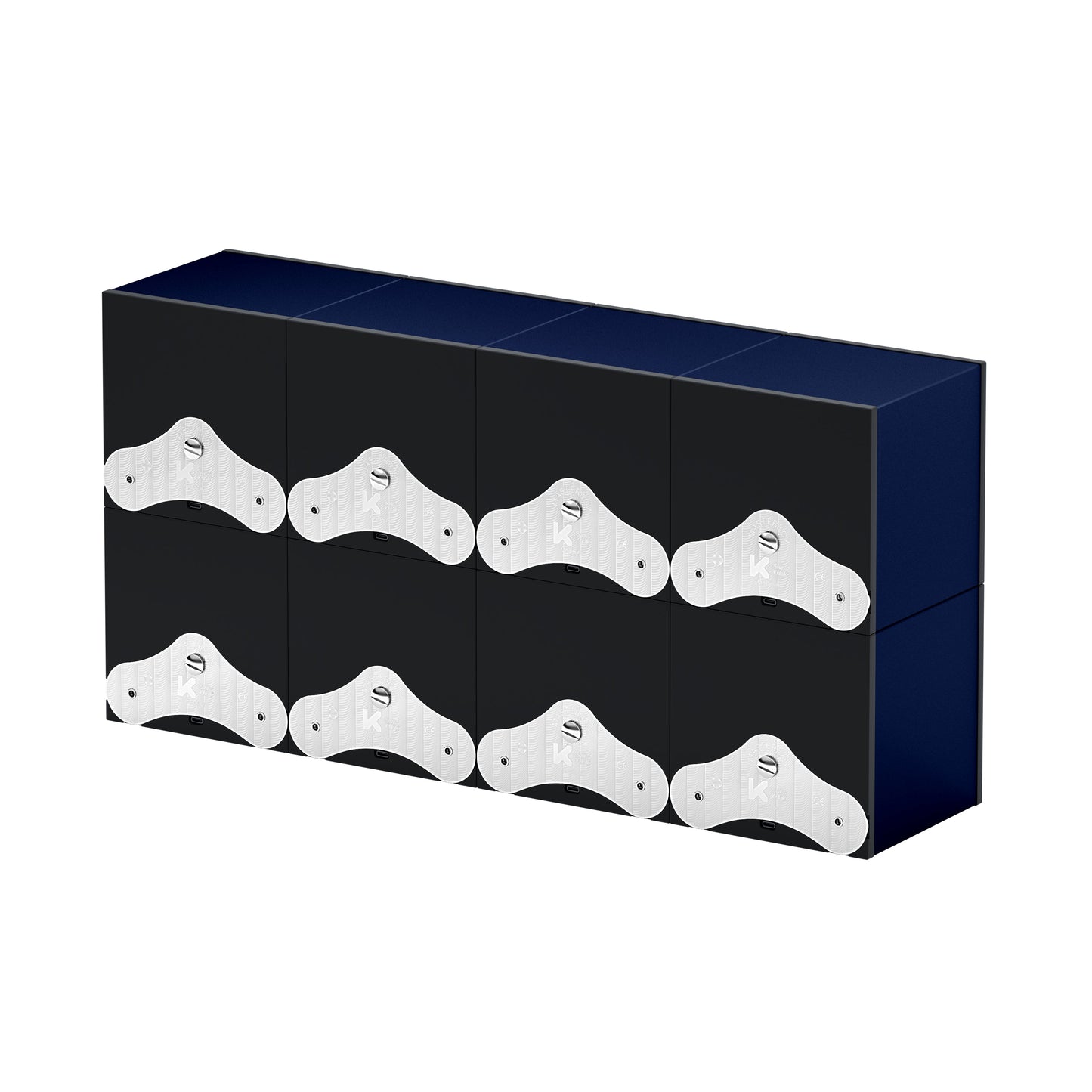 SwissKubik: Masterbox Aluminum Navy Blue Automatic Watch Winder for 8 Watches