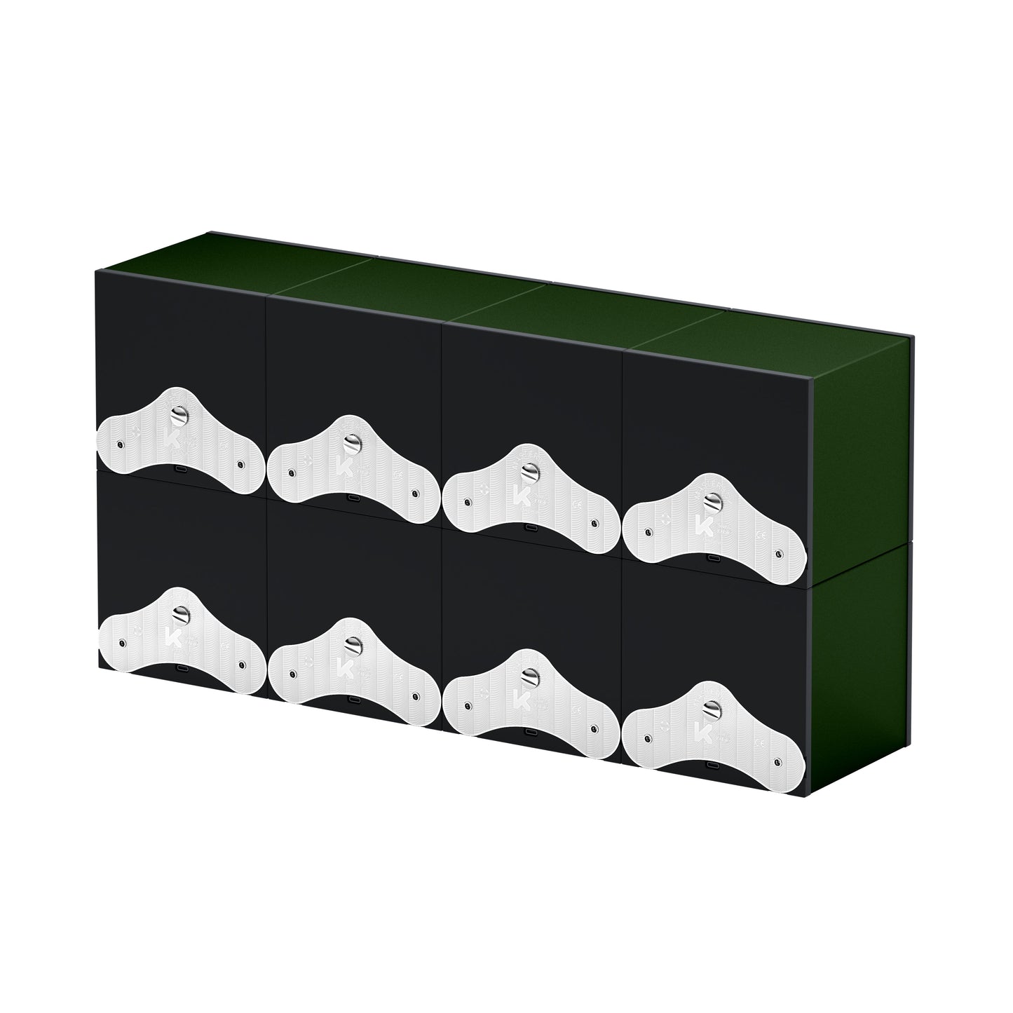 SwissKubik: Masterbox Aluminum Dark Green Automatic Watch Winder for 8 Watches