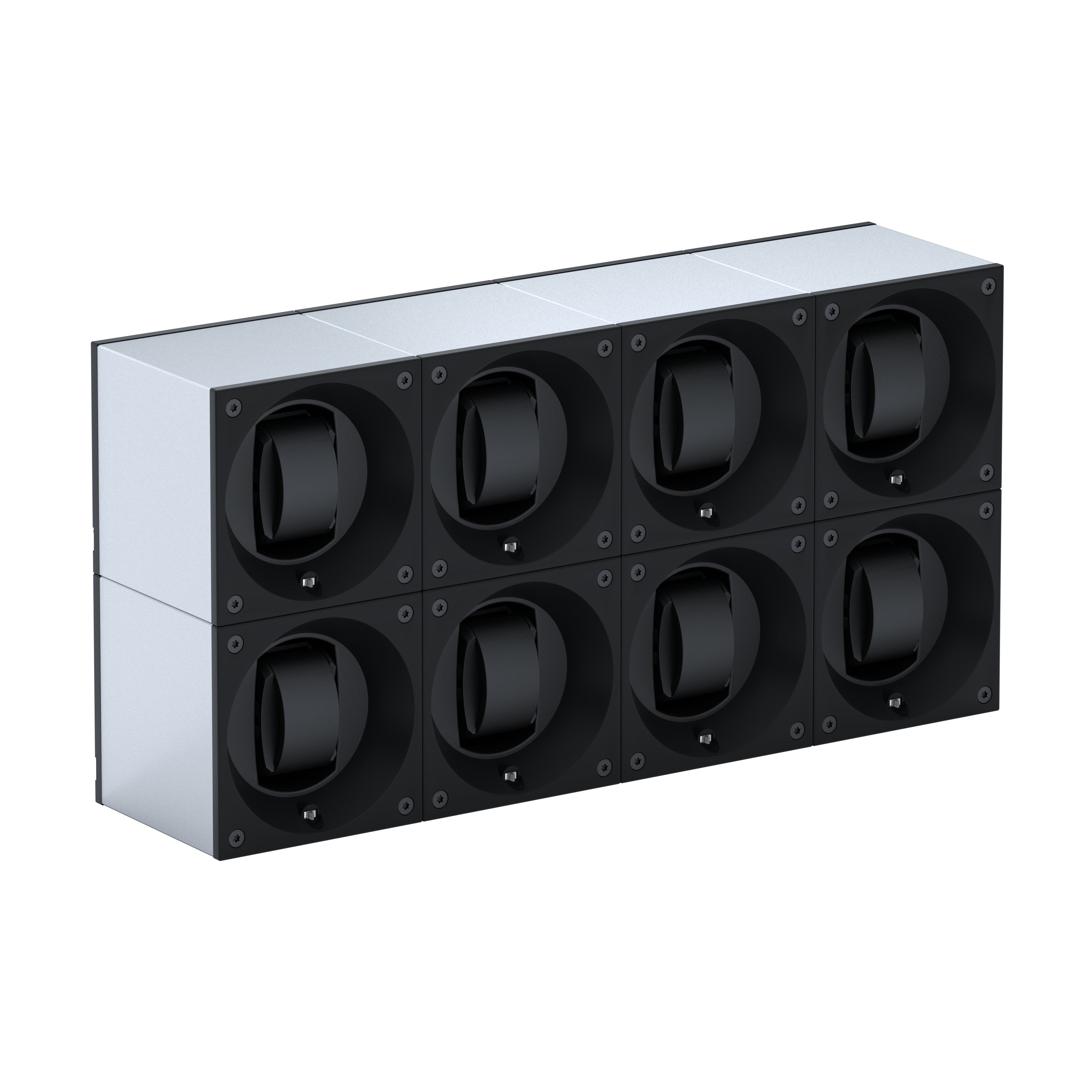 Automatic watch winder: Masterbox 8 watches Aluminum Silver