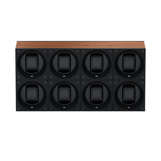Masterbox 8 Oak Wood Watches: rotating case for automatic watches