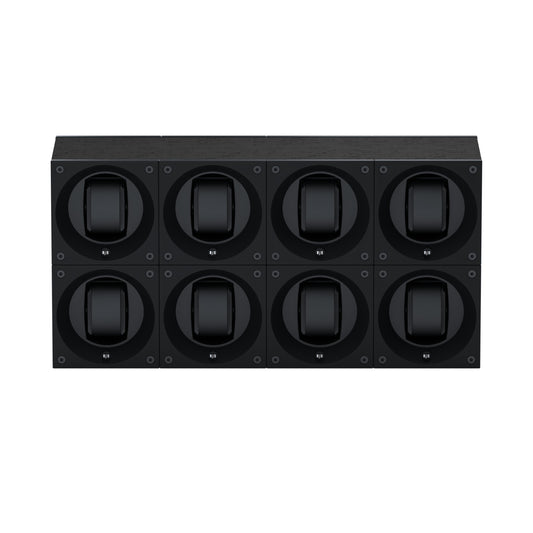 Masterbox 8 watches Wenge Wood Black: rotating case for automatic watches