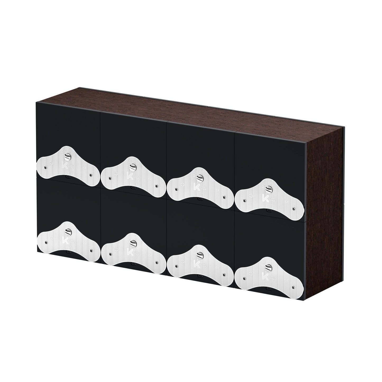 SwissKubik: Masterbox automatic watch winder in natural wenge wood for 8 watches