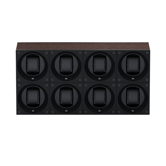 Masterbox 8 watches Natural Wenge Wood: rotating case for automatic watches