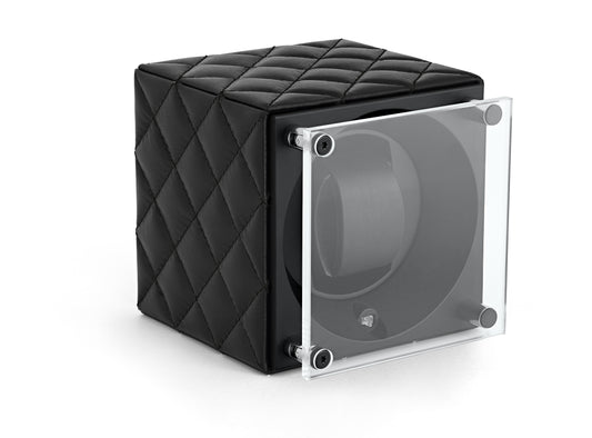 Masterbox Single Black Leather black Matelassé Stitches