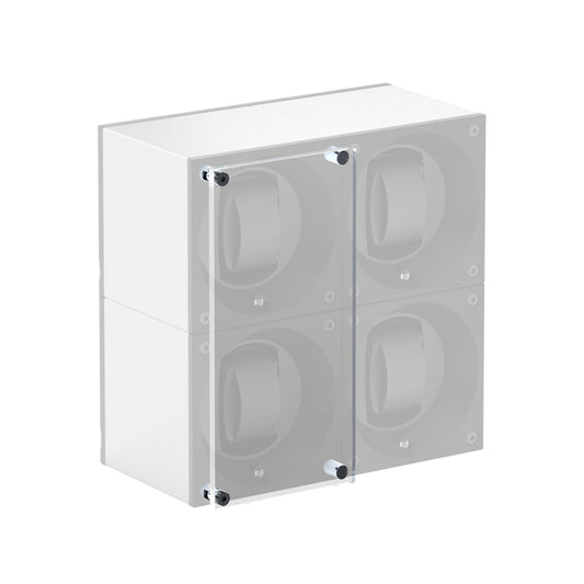 Automatic watch winder accessory: protective glass